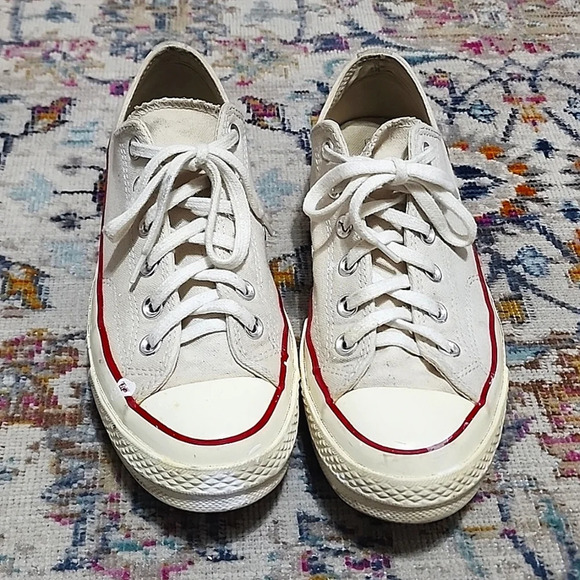 Converse, Classic White Chuck All Star, Low Top Sneakers. - Picture 1 of 14